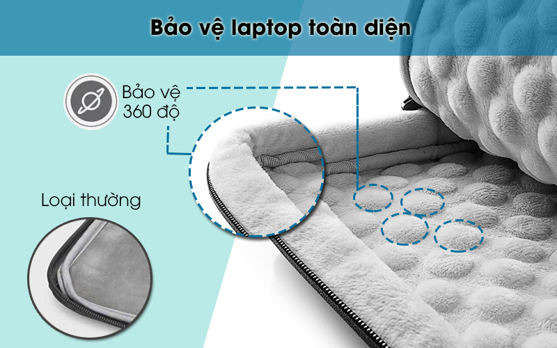 T&uacute;i được trang bị c&ocirc;ng nghệ hiện đại gi&uacute;p bảo vệ tối ưu thiết bị 